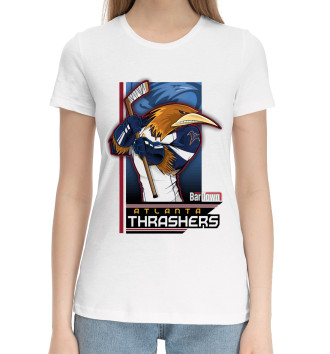 Женская Хлопковая футболка Atlanta Thrashers