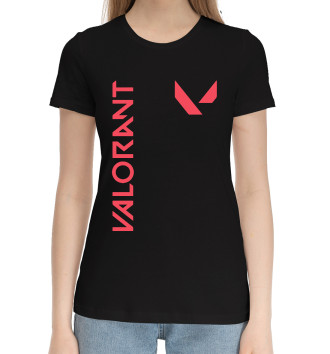 Женская Хлопковая футболка Valorant