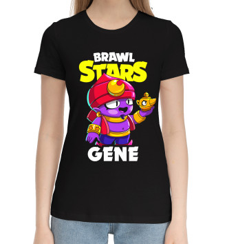 Женская Хлопковая футболка Brawl Stars, Gene