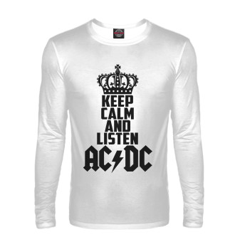 Лонгслив Keep calm and listen AC DC
