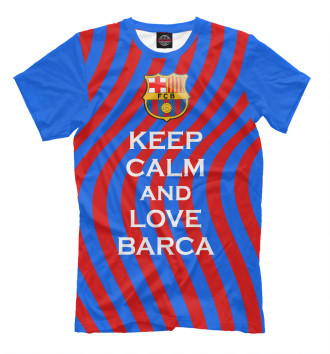 Футболка для мальчиков Keep Calm and Love Barca