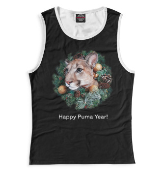 Майка для девочек Happy Puma Year!