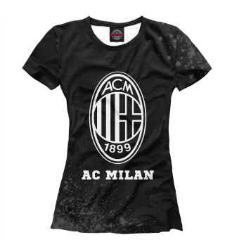 Футболка для девочек AC Milan Sport Black - Брызги