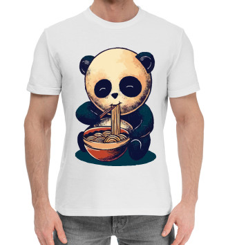 Мужская Хлопковая футболка Панда и вкусняшка