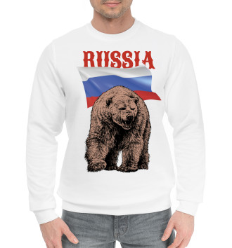 Мужской Хлопковый свитшот Russia