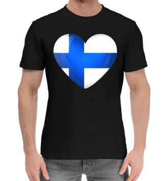 Мужская Хлопковая футболка Finland