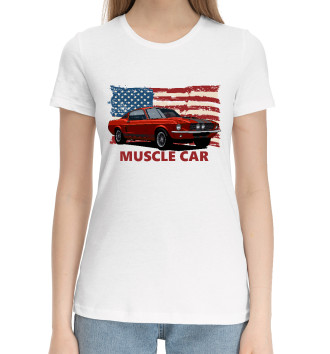 Хлопковая футболка Muscle car
