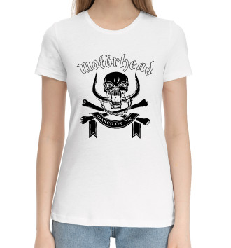 Женская Хлопковая футболка Motorhead