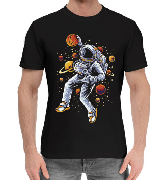 Мужская Хлопковая футболка Space game