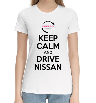 Хлопковая футболка Будь спок и води Nissan