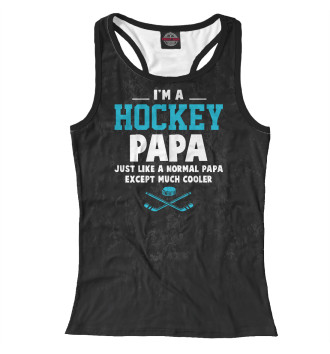 Женская Борцовка I'm A Hockey Papa