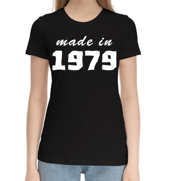 Женская Хлопковая футболка Made in 1979