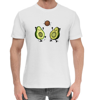 Мужская Хлопковая футболка С авокадо мультяшками