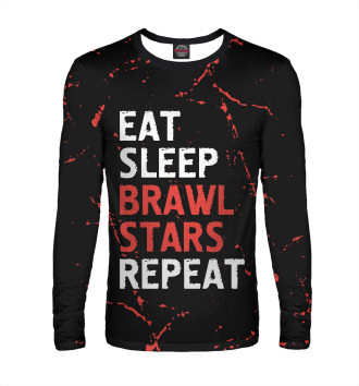 Лонгслив Eat Sleep Brawl Stars Repeat