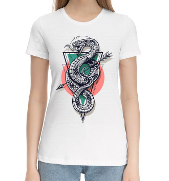 Хлопковая футболка Змеи