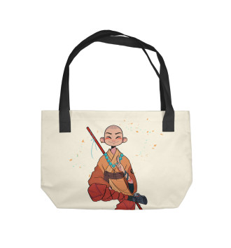 Пляжная сумка Довольный монах Шаолиня