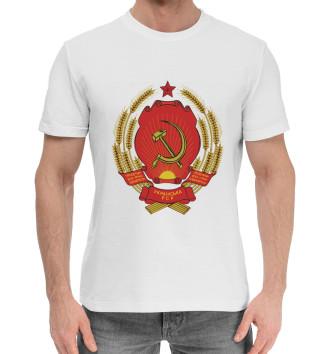 Мужская Хлопковая футболка Украинская ССР