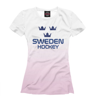 Женская Футболка Sweden Hockey
