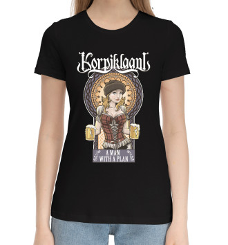 Женская Хлопковая футболка Korpiklaani