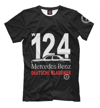 Футболка Mercedes W124 немецкая классика