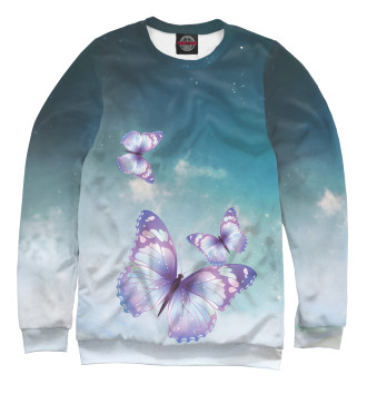 Свитшот для девочек Зимняя бабочка