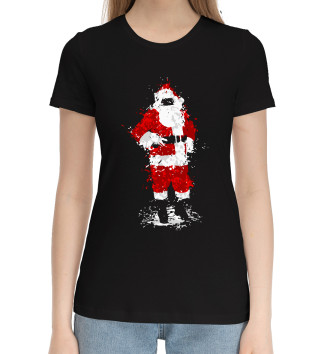Хлопковая футболка Санта