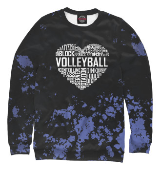 Свитшот для девочек Volleyball  Heart