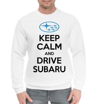Хлопковый свитшот Будь спок и води Subaru