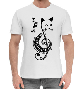 Хлопковая футболка Музыкальный Котик