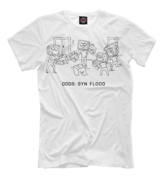 Футболка для мальчиков DDoS: SYN Flood