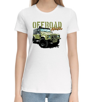 Женская Хлопковая футболка Offroad Adventure