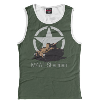 Майка для девочек Средний танк M4A1 Sherman
