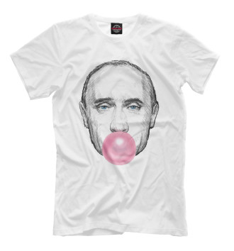 Мужская Футболка Putin bubble