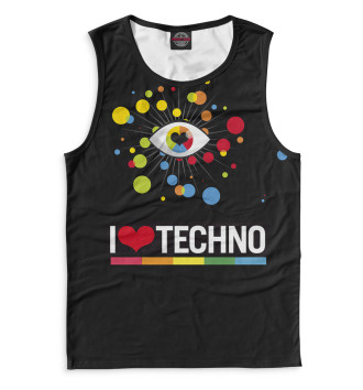 Майка для мальчиков I Love Techno