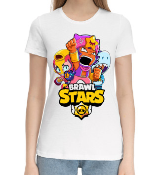 Женская Хлопковая футболка Brawl Stars, Sandy