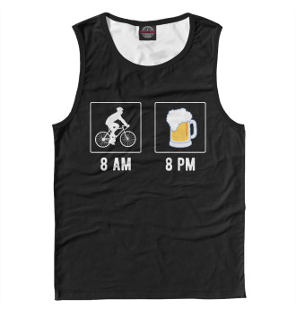Майка Утром - велосипед, вечером - по пиву!