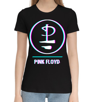 Хлопковая футболка Pink Floyd Glitch Rock Logo