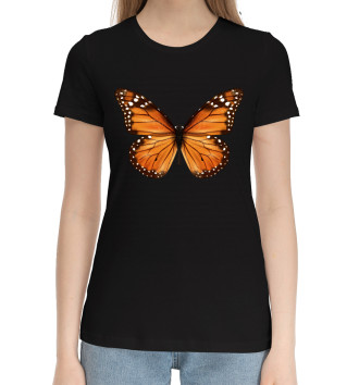 Женская Хлопковая футболка Бабочка