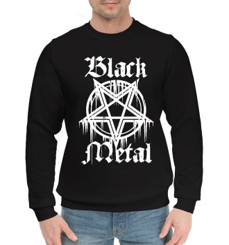 Хлопковый свитшот Black metal