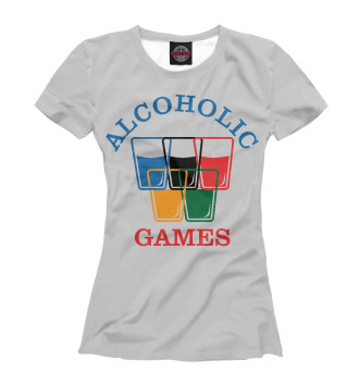 Футболка для девочек Alcoholic Games
