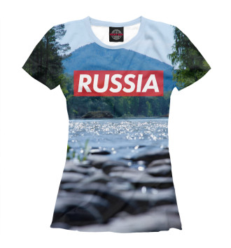 Футболка Russia река