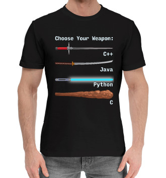 Хлопковая футболка Python C Plus Plus Java C