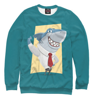 Свитшот для девочек Деловая акула