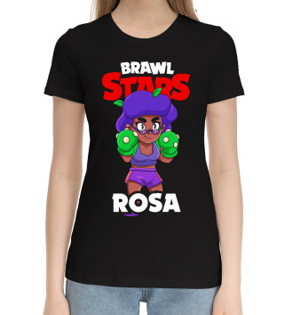 Женская Хлопковая футболка Brawl Stars, Rosa