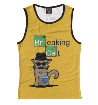 Женская Майка Breaking Cat