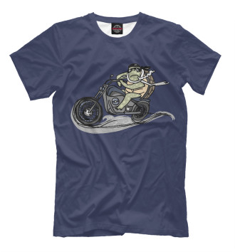 Футболка Черепаха на мотоцикле