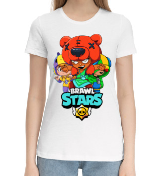 Женская Хлопковая футболка Brawl Stars, Nita