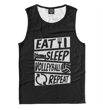 Мужская Майка Eat, Sleep, Volleyball