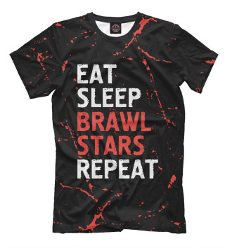 Футболка Eat Sleep Brawl Stars Repeat