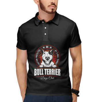 Мужское Поло Bull terrier